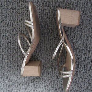 A New Day Gold Strap Heels